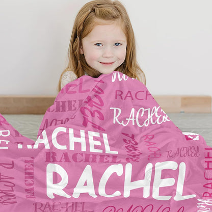 Blanket for Daughter Gifts, “Rachel”, From Mom Dad, Birthday Christmas Graduation Everyday Encouragement, Inspirational