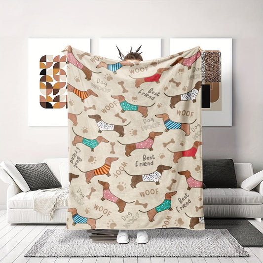 Blanket for Son Gifts, “Best Friend Woof”, From Mom Dad, Birthday Christmas Graduation Everyday Encouragement, Inspirational