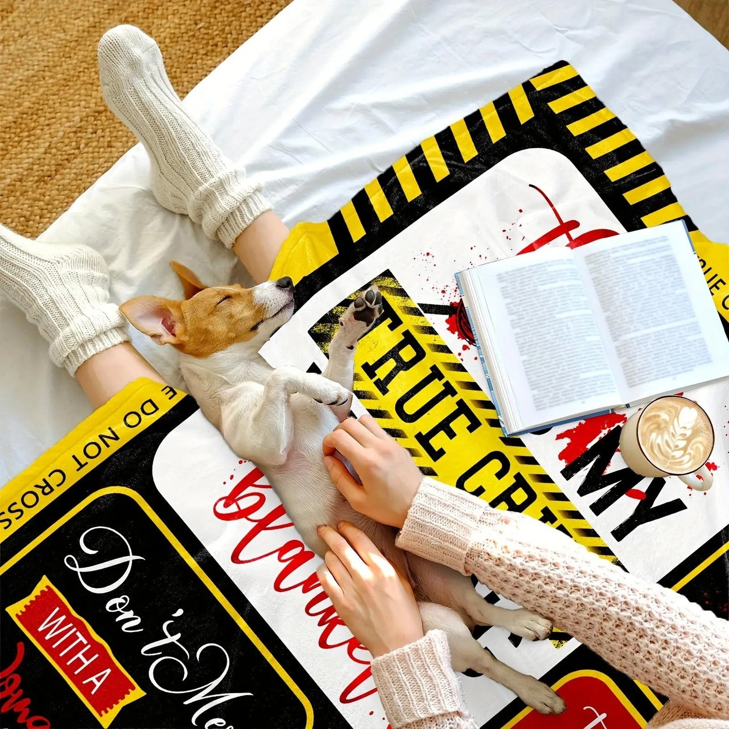 Gifts for Woman Blanket - This Is My True Crime Watching Blanket - From Parents, Birthday Christmas Holiday, Motivational Crime