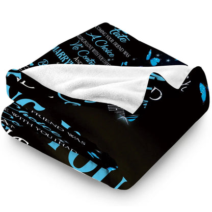 Blanket for Wife Gifts - To My Gorgeous Wife The Best Decision I Have Ever Made - From Husband, Anniversary Birthday Christmas, Romantic Inspirational